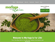 Tablet Screenshot of moringaisforlife.com